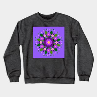 Purple Roses Crewneck Sweatshirt